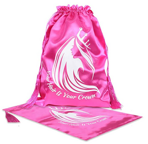 Satin Bag for Wig Storage