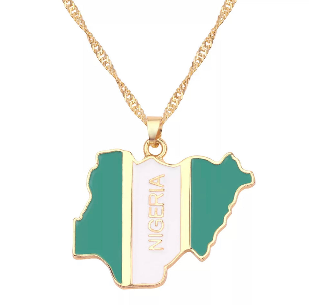 Nigeria Flag Necklace