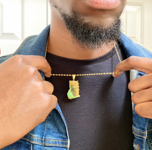 Ghana Map Necklace